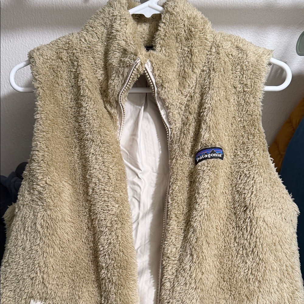 Patagonia Tan Fleece Vest